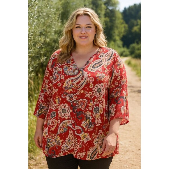 Lane Bryant Avenue 18/20 Sheer Women's Plus-Size Blouse - Picture 1 of 6